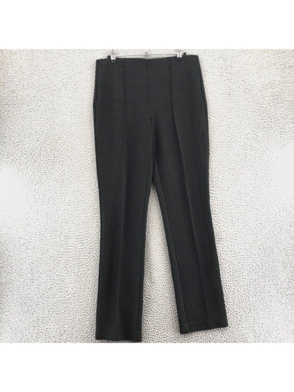 Chicos Pants Womens 0 US 4R Gray Ponte Stretch Pull On Skinny Slimming Casual